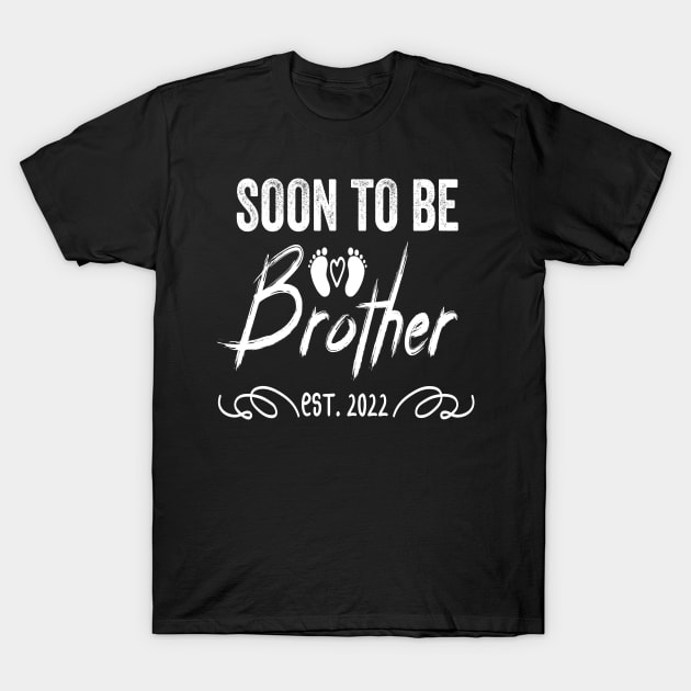 Soon To Be Brother Est 2022 Funny Pregnancy T-Shirt by shopcherroukia